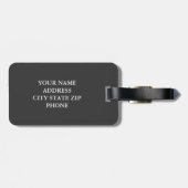 Koraalroze flamingo Mr. en Mrs. Reisend bagagelabe Bagagelabel (Achterkant horizontaal)