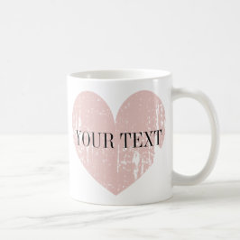 Koraalroze gepersonaliseerde koffie-mok koffiemok
