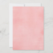 Koraalroze gouden tuin Quinceanera Kaart (Achterkant)