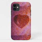 koraalroze hart Case-Mate iPhone case (Achterkant)