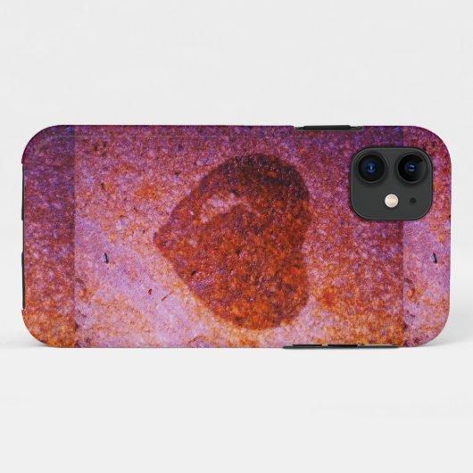 koraalroze hart Case-Mate iPhone case (Achterkant (horizontaal))