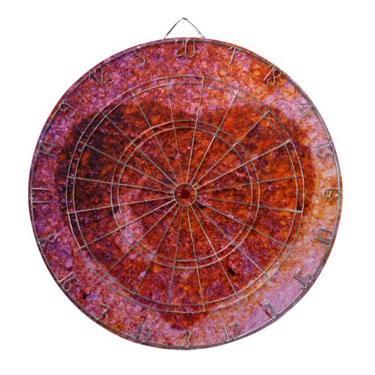 koraalroze hart dartbord (Voorkant)