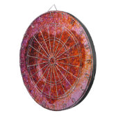 koraalroze hart dartbord (Voorkant Rechts)