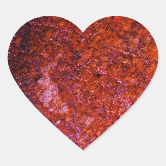 koraalroze hart hart sticker (Voorkant)