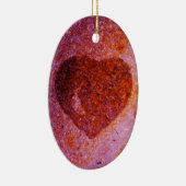 koraalroze hart keramisch ornament (Rechts)