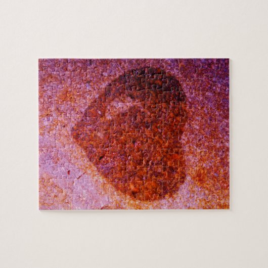 koraalroze hart legpuzzel (Horizontaal)