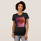 koraalroze hart t-shirt (Voorkant volledig)