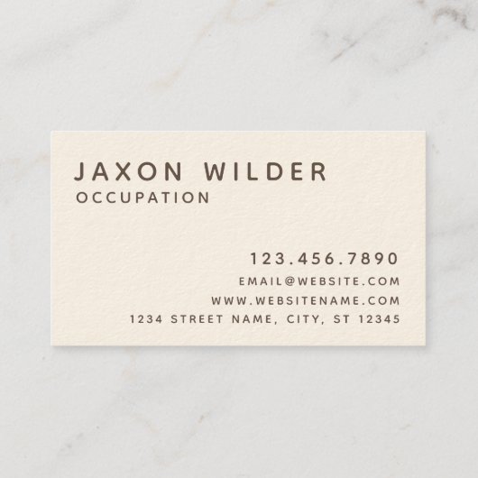 Koraalroze hond Silhouette Cloud Sunset Minimale Visitekaartje (Achterkant)