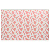 Koraalroze Koe afdrukken Stof (Fat Quarter)