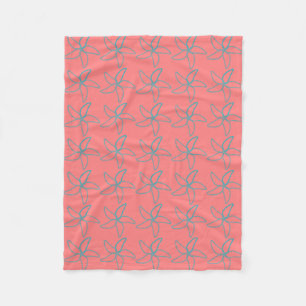 Koraalroze kreupelvis vleece Blanket Fleece Deken