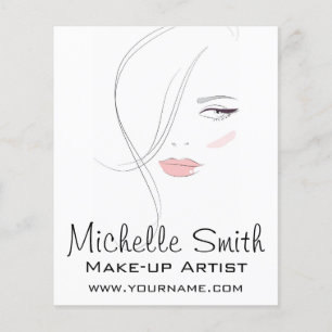 Koraalroze lippen vormen het merk kunstenaar flyer