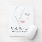 Koraalroze lippen vormen het merk kunstenaar muismat (Met muis)