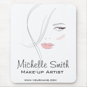 Koraalroze lippen vormen het merk kunstenaar muismat