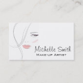 Koraalroze lippen vormen het merk kunstenaar visitekaartje (Voorkant)