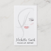 Koraalroze lippen vormen het merk kunstenaar visitekaartje (Voorkant)