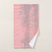 Koraalroze meisjes surf-spray en stippen bad handdoek (Handdoek)