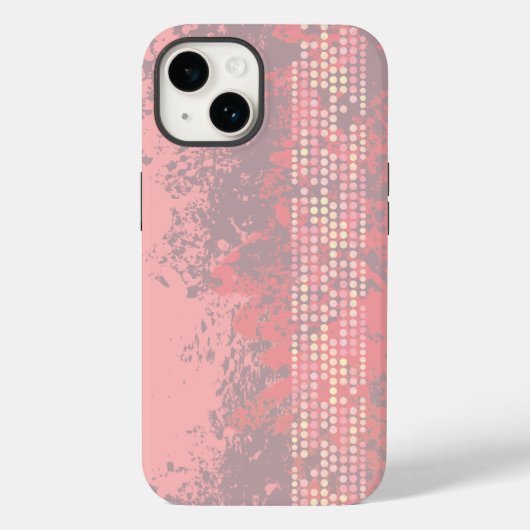 Koraalroze meisjes surf-stijl Case-Mate iPhone case (Achterkant)