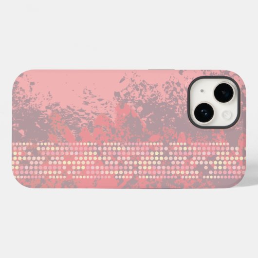 Koraalroze meisjes surf-stijl Case-Mate iPhone case (Achterkant (horizontaal))