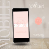 Koraalroze moderne Galentine-feestuitnodiging Kaart