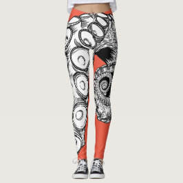 Koraalroze octopus Tentacle Leggings