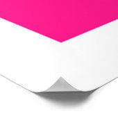 Koraalroze Oranje cirkels Poster (Hoek)