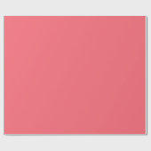 Koraalroze, pastelkleur minimalistisch cadeaupapier (Vlak)