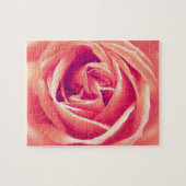 Koraalroze roze druk legpuzzel (Horizontaal)