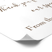 Koraalroze rozen en goudbruiningen als pleister poster (Hoek)