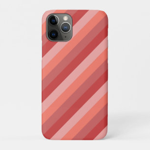 Koraalroze strepen Case-Mate iPhone case