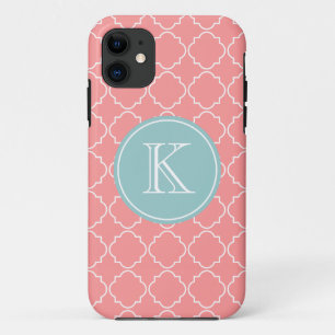 Koraalroze tralierooster iPhone 5 cover