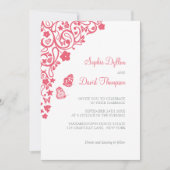 Koraalroze vlinder kaart (Voorkant)