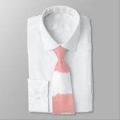 Koraalroze witte Waterverf Stripes Stropdas (Gebonden)