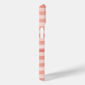 Koraalroze zachte strips Waterverf patroon Case-Mate iPhone Case (Achterkant / Rechts)