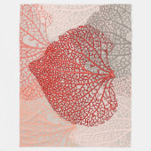 Koraalschaduw Fleece Deken (Voorkant)