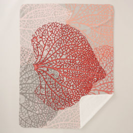 Koraalschaduw Sherpa Deken