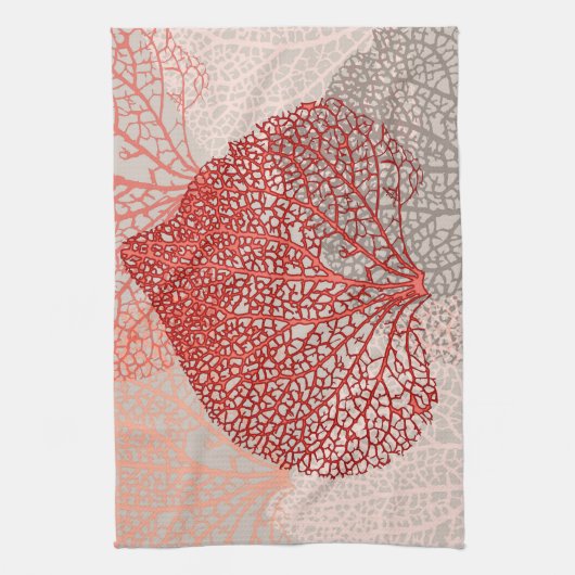 Koraalschaduw Theedoek (Verticaal)