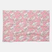 Koraalschelpen, witte schelpen en roze schalen, ro theedoek (Horizontaal)