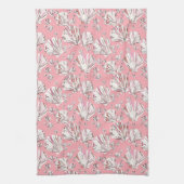 Koraalschelpen, witte schelpen en roze schalen, ro theedoek (Verticaal)