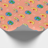 Koraalscholverpatroon Cadeaupapier (Hoek)