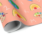 Koraalscholverpatroon Cadeaupapier (Rol Hoek)