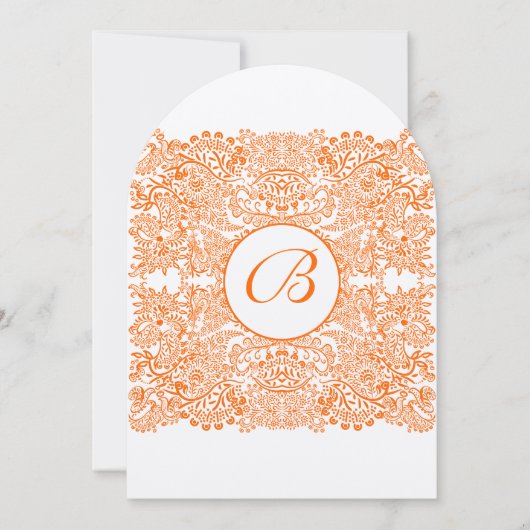 Koraalse Oranje Tortelduifjes Weddenschap Kaart (Voorkant)