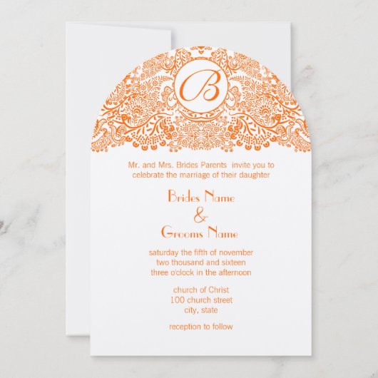 Koraalse Oranje Tortelduifjes Weddenschap Kaart (Achterkant)