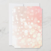 Koraalse Rozen Floral Elegant Wedding Kaart (Achterkant)