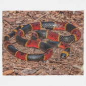 KORAALSLANG FLEECE DEKEN (Voorkant (Horizontaal))
