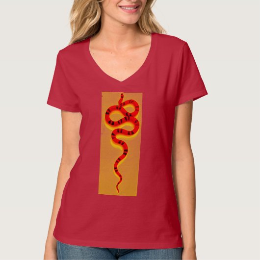 koraalslang geel t-shirt (Voorkant)