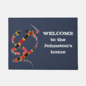 Koraalslangen Wildlife Art gepersonaliseerd Deurmat (Voorkant)