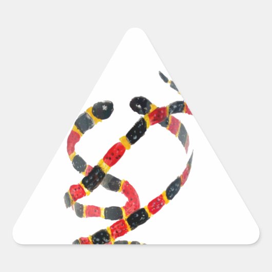 Koraalsnaren van dierlijke kunst Modern Sticker (Voorkant)