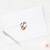 Koraalsnaren van dierlijke kunst Modern Sticker (Envelop)