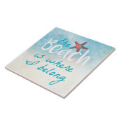 Koraalstaartvis met strand is waar ik deel tegeltje (Zijkant)