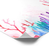 Koraalstaartvis, strand bruiloft poster (Hoek)